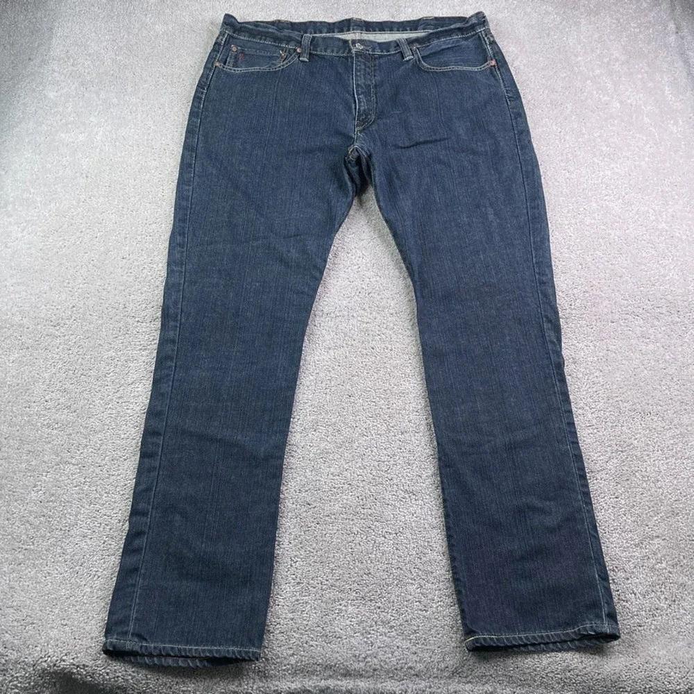 Polo Ralph Lauren Jeans Mens 40x32 Blue Slim Fit 381 Dark Wash Cotton Denim